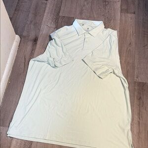 adidas Men's Mint Green Polo Shirt